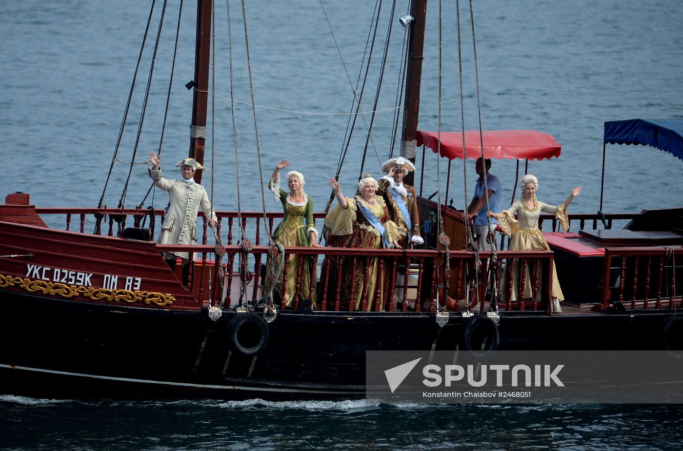 Navy Day parade rehearsal in Sevastopol