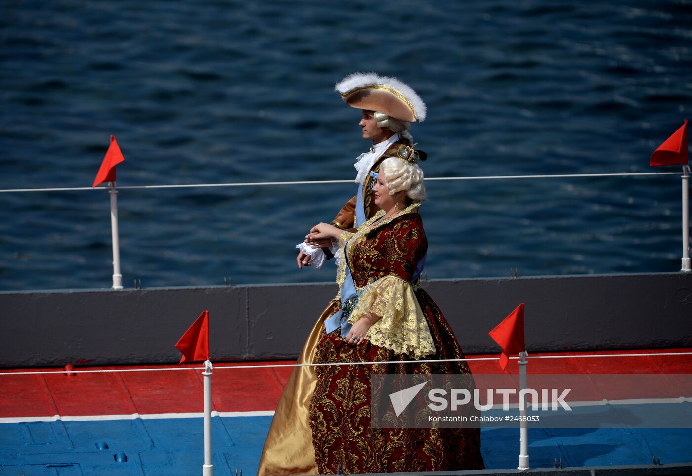 Navy Day parade rehearsal in Sevastopol