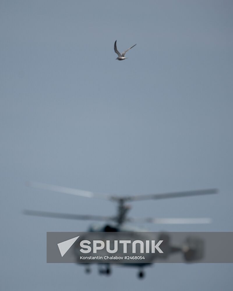 Navy Day parade rehearsal in Sevastopol