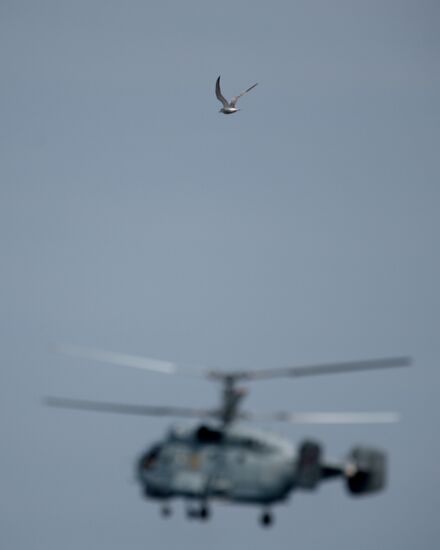 Navy Day parade rehearsal in Sevastopol