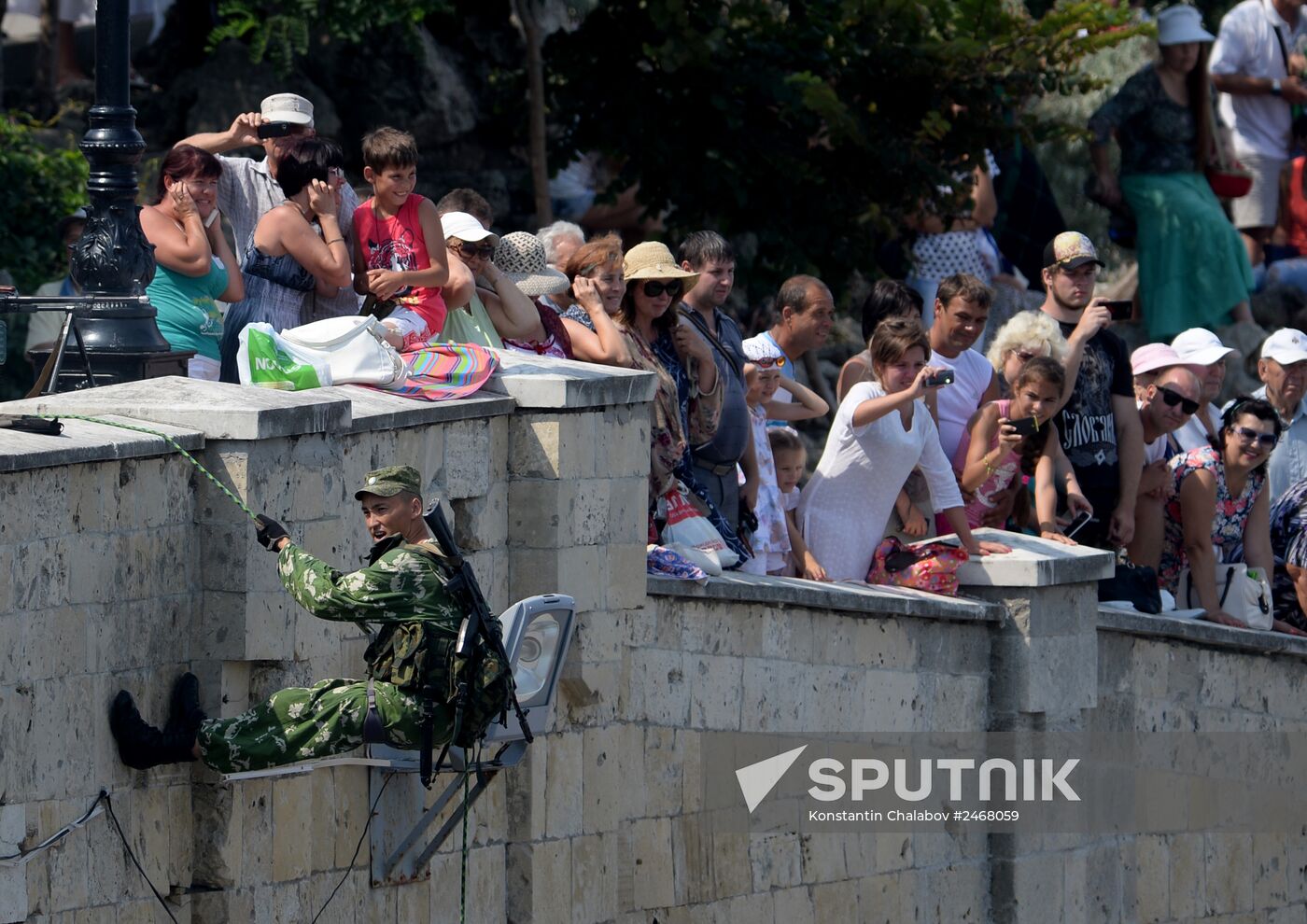 Navy Day parade rehearsal in Sevastopol