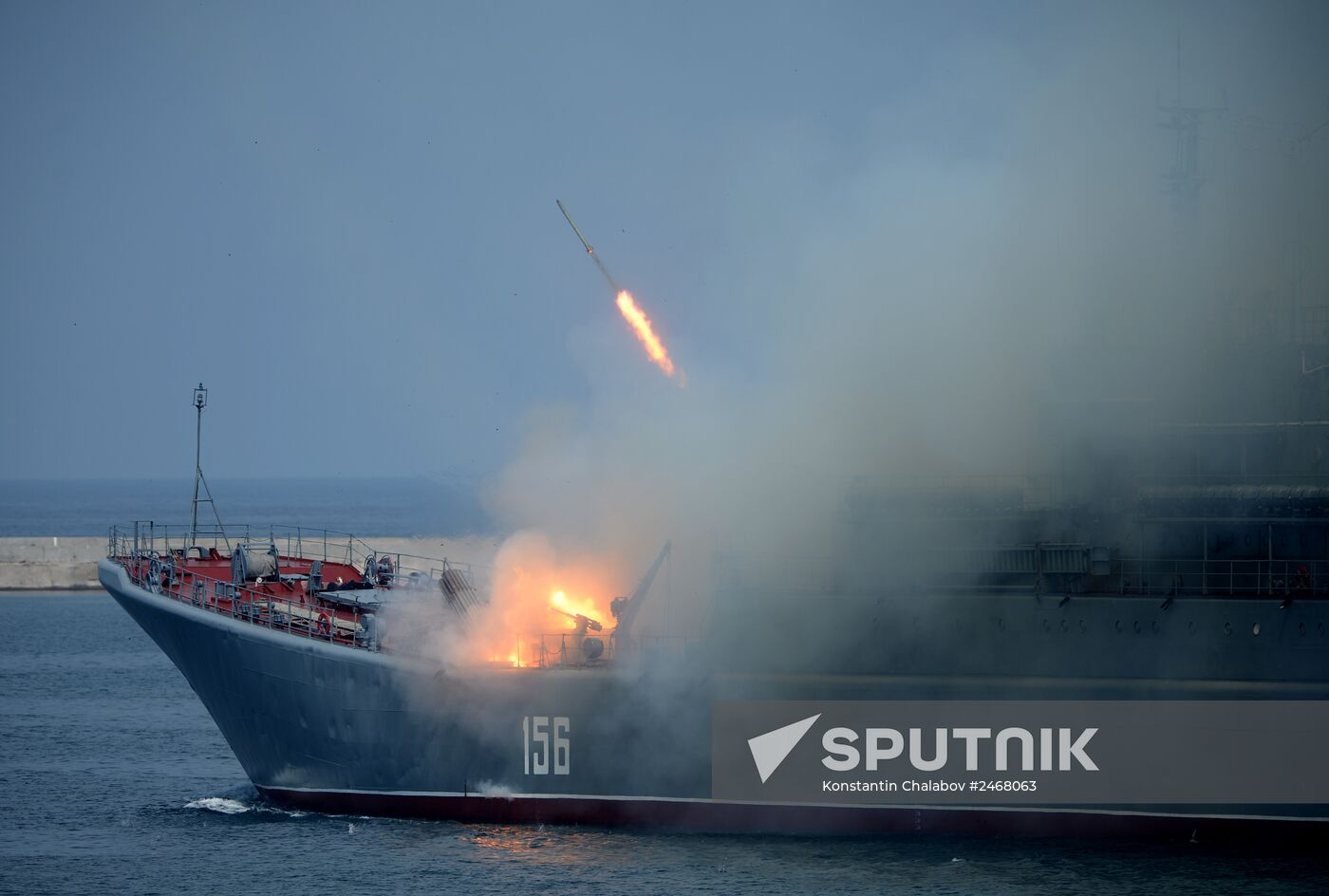 Navy Day parade rehearsal in Sevastopol
