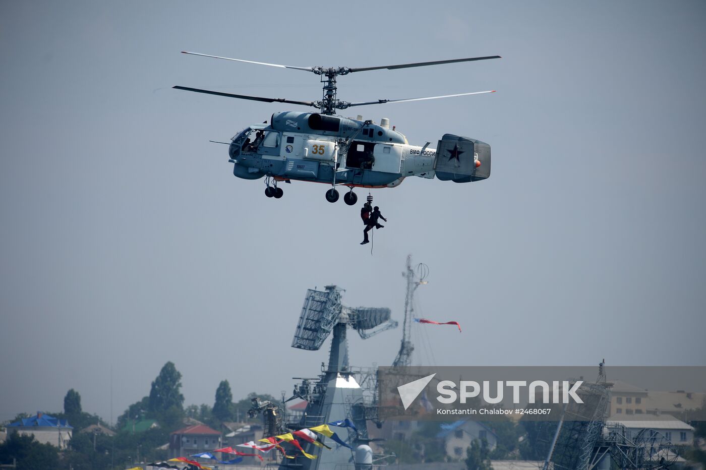 Navy Day parade rehearsal in Sevastopol