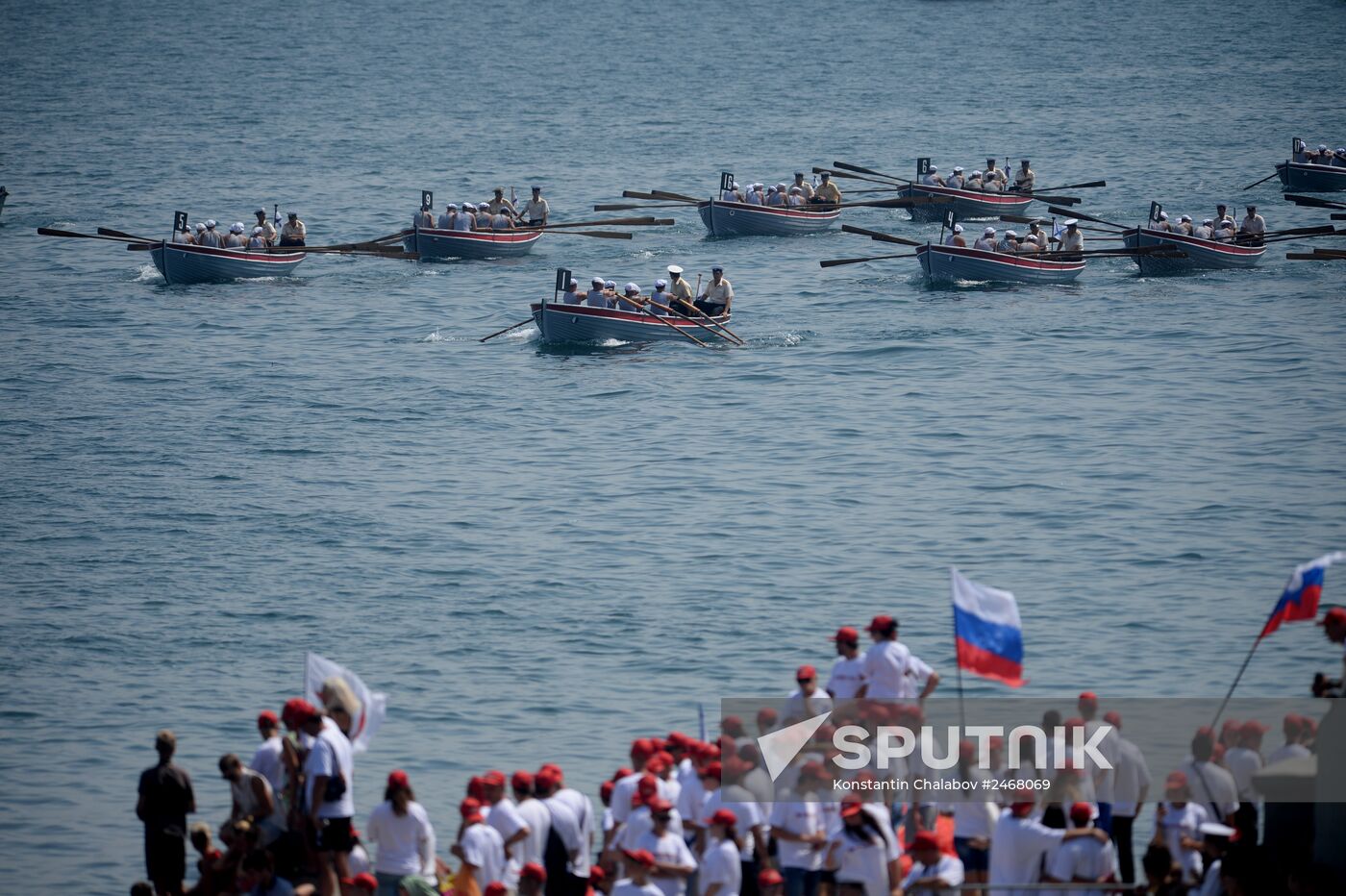 Navy Day parade rehearsal in Sevastopol
