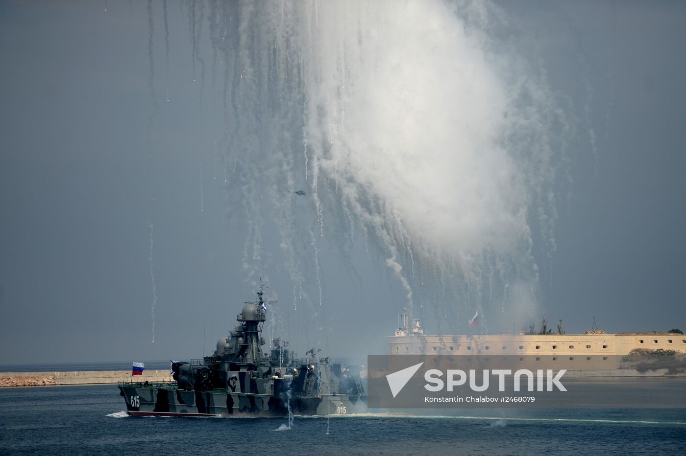 Navy Day parade rehearsal in Sevastopol