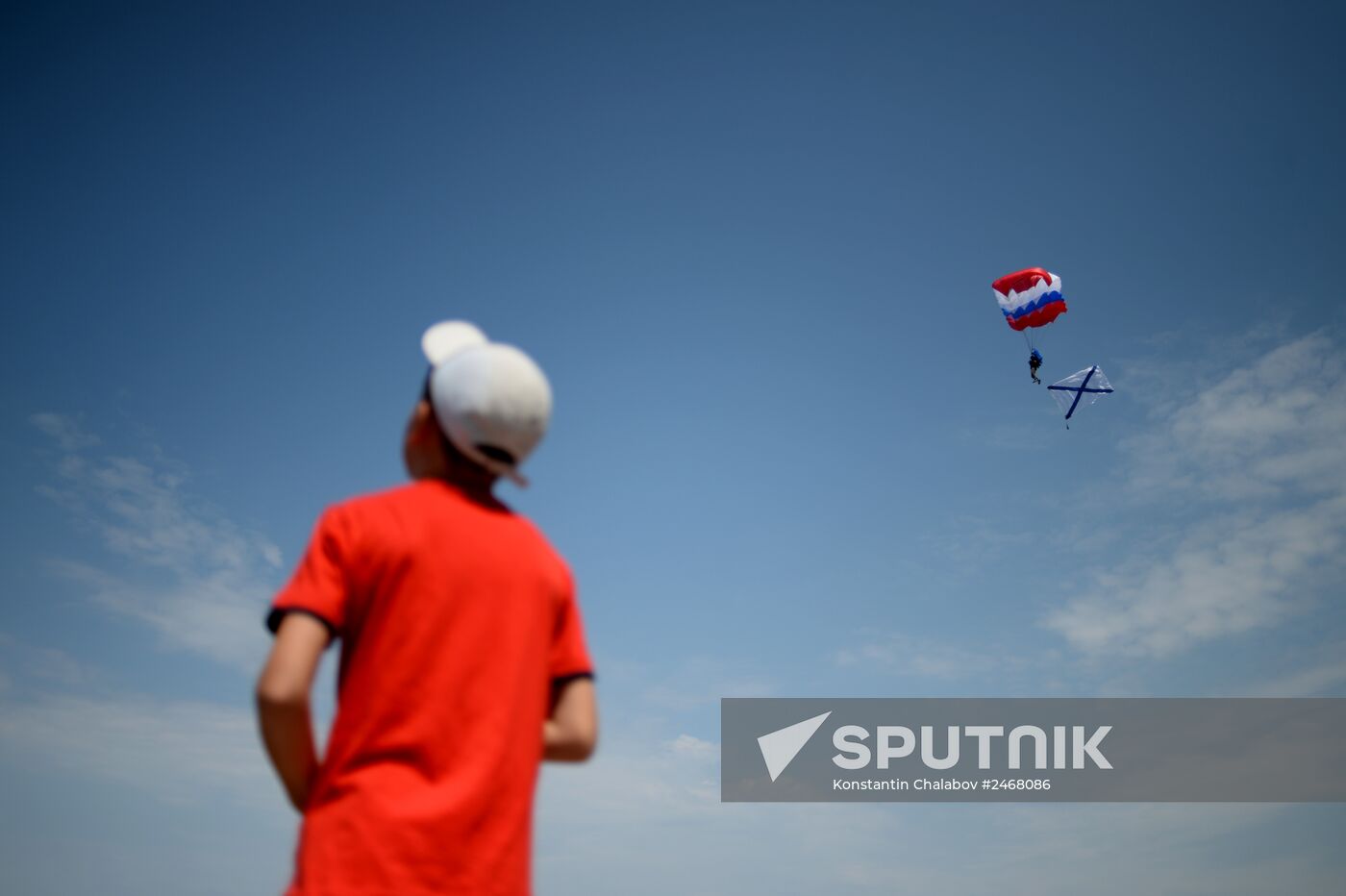 Navy Day parade rehearsal in Sevastopol