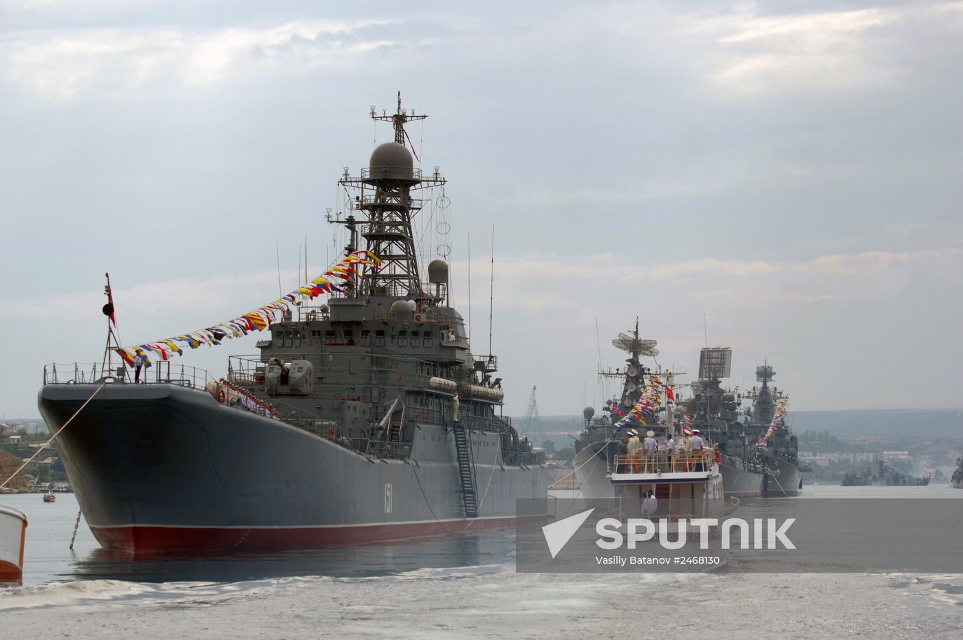 Navy Day parade rehearsal in Sevastopol