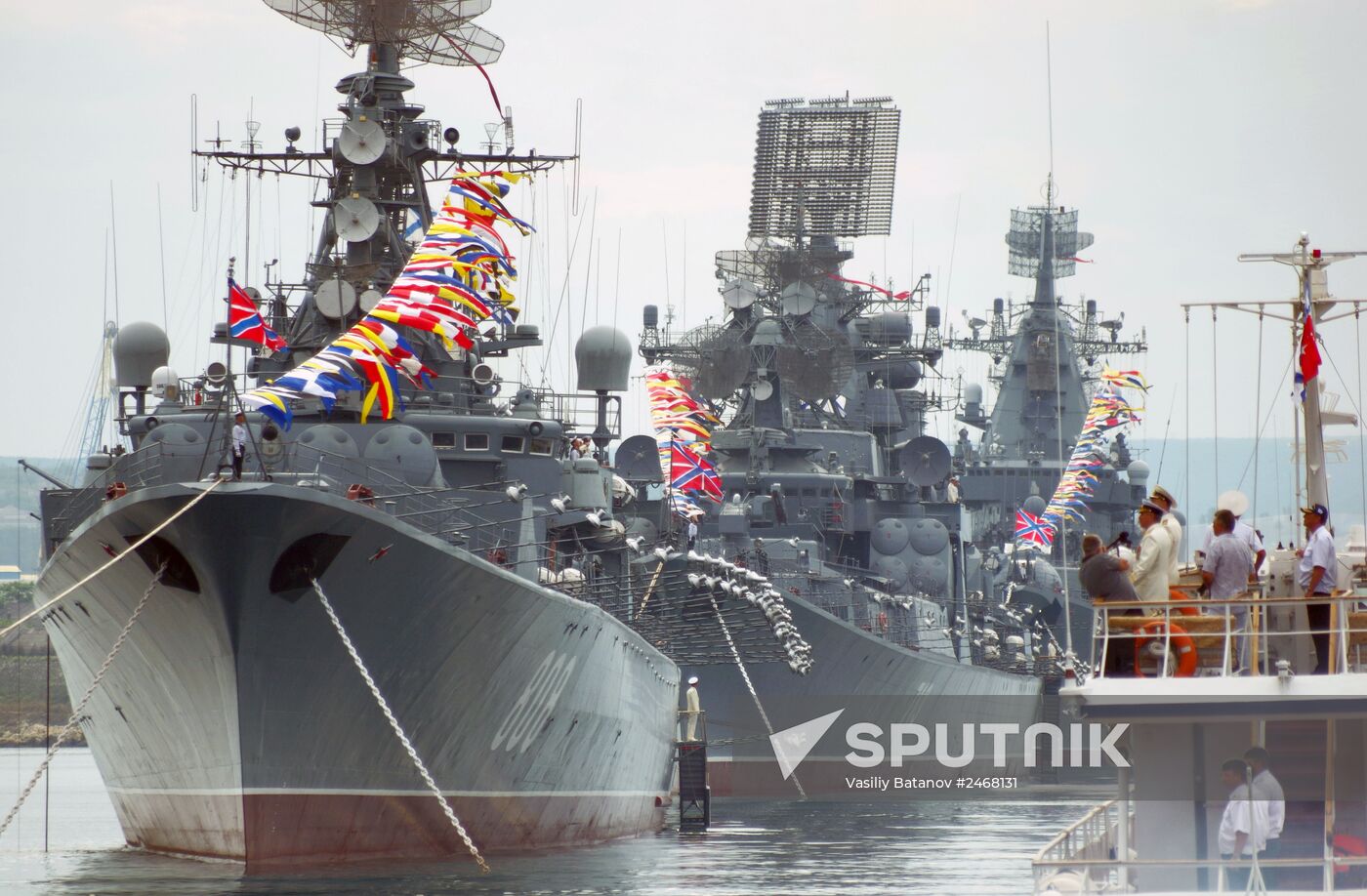 Navy Day parade rehearsal in Sevastopol