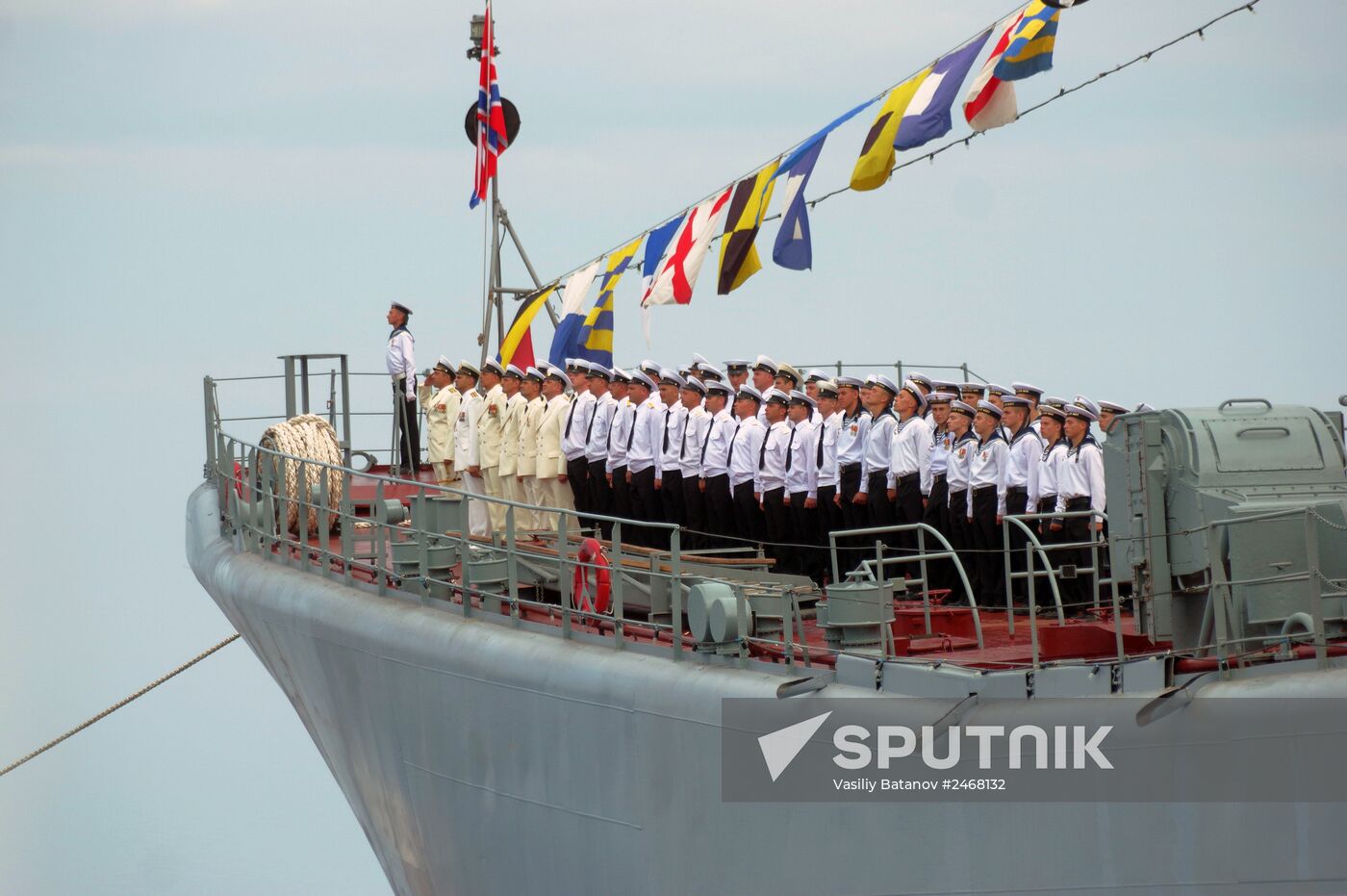 Navy Day parade rehearsal in Sevastopol