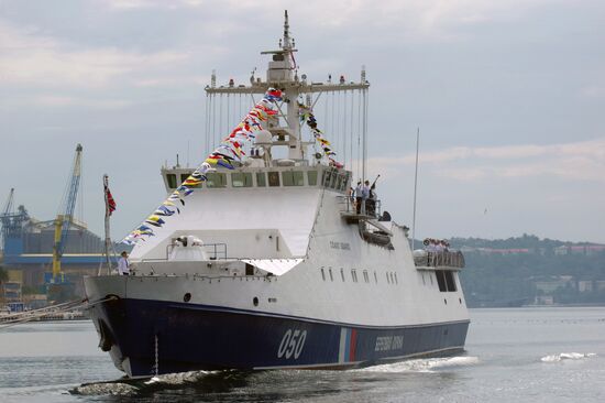 Navy Day parade rehearsal in Sevastopol