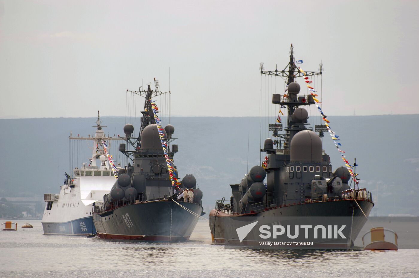 Navy Day parade rehearsal in Sevastopol