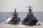Navy Day parade rehearsal in Sevastopol