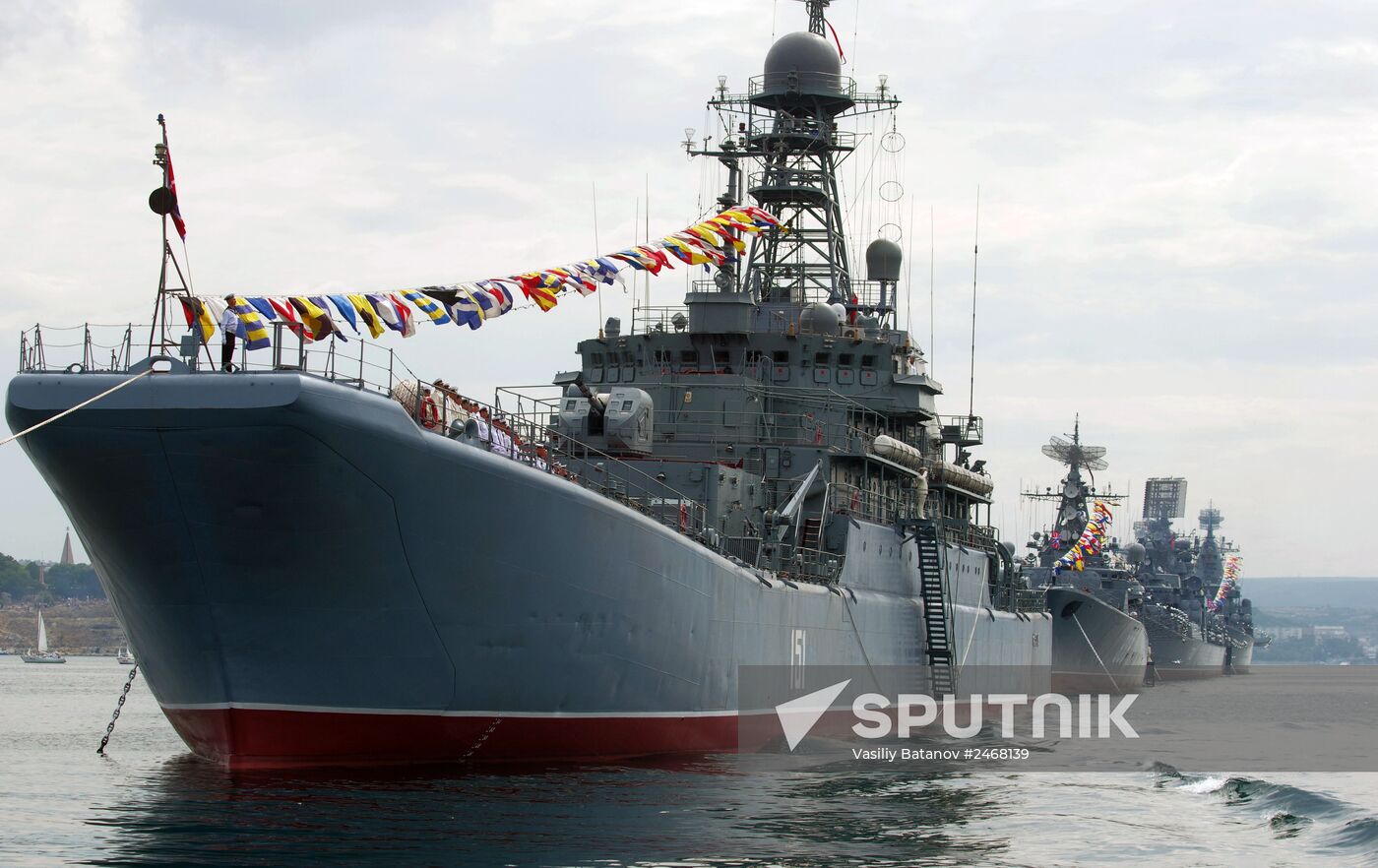 Navy Day parade rehearsal in Sevastopol
