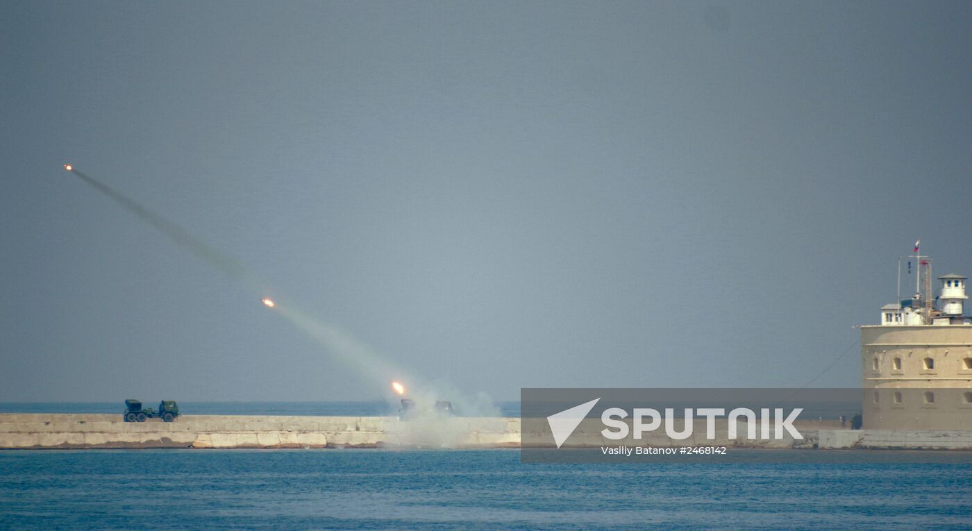 Navy Day parade rehearsal in Sevastopol