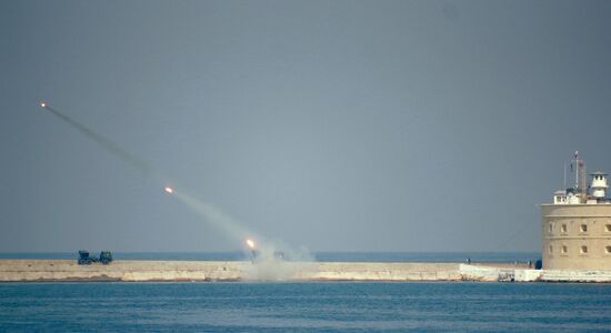 Navy Day parade rehearsal in Sevastopol