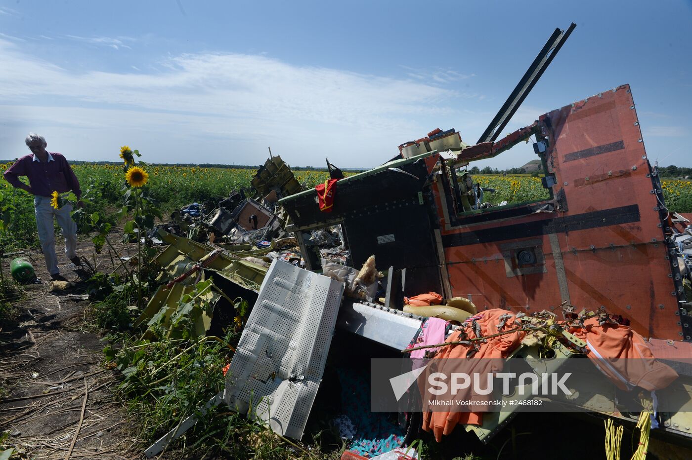 OSCE employees and experts work at Malaysia Airlines Boeing 777 crash site