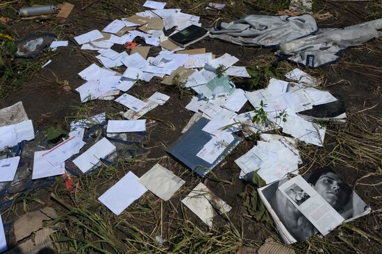 OSCE employees and experts work at Malaysia Airlines Boeing 777 crash site