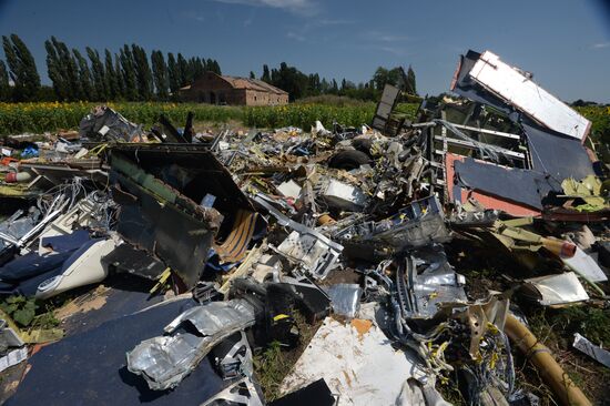 OSCE employees and experts work at Malaysia Airlines Boeing 777 crash site