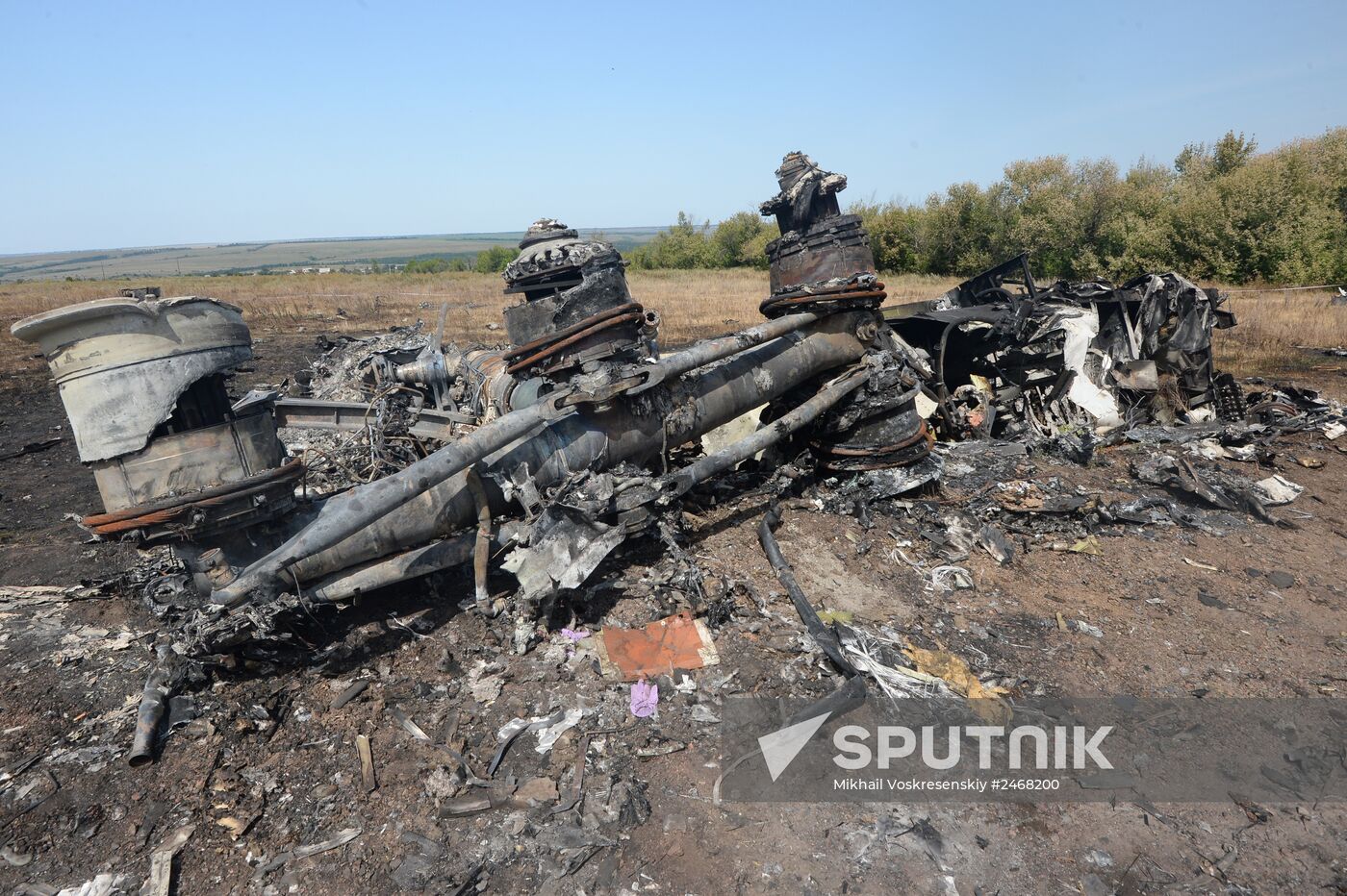 OSCE employees and experts work at Malaysia Airlines Boeing 777 crash site