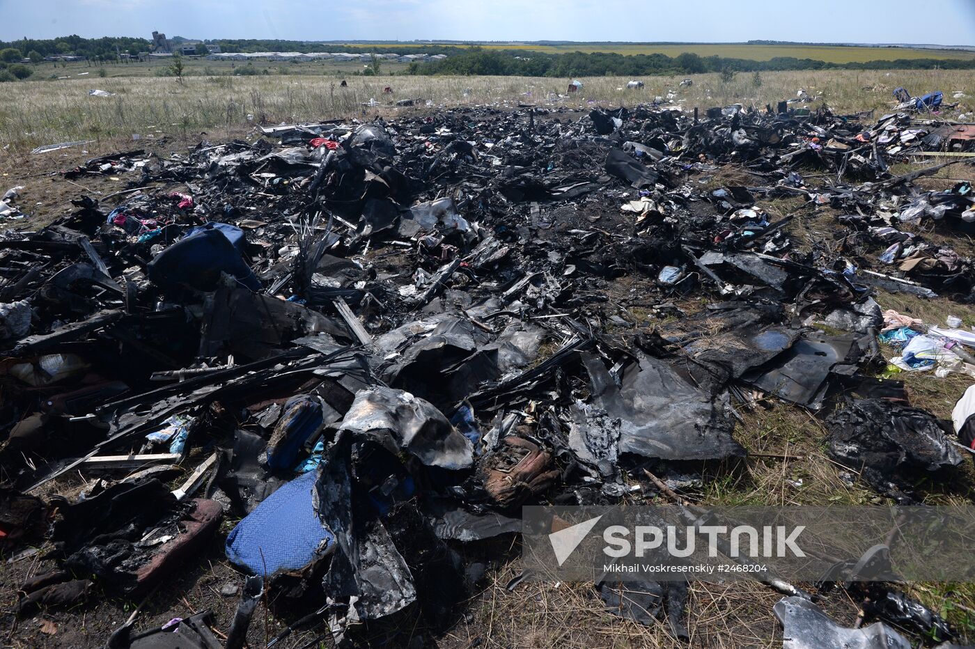 OSCE employees and experts work at Malaysia Airlines Boeing 777 crash site