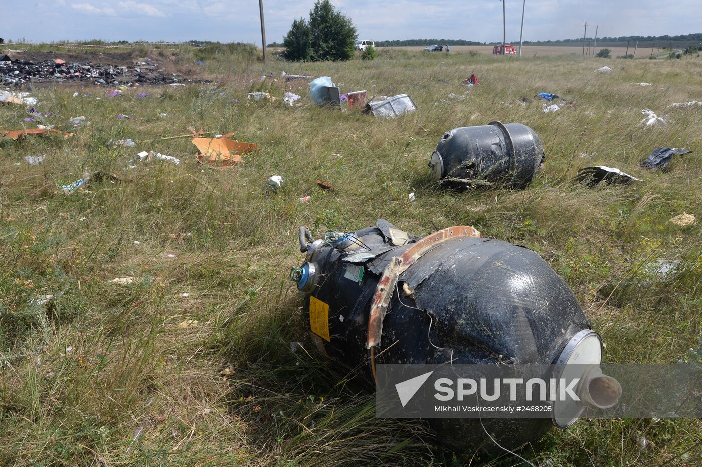 OSCE employees and experts work at Malaysia Airlines Boeing 777 crash site