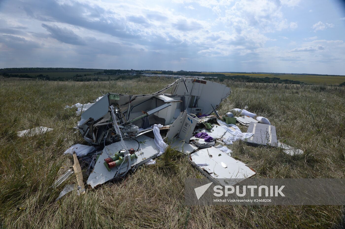 OSCE employees and experts work at Malaysia Airlines Boeing 777 crash site