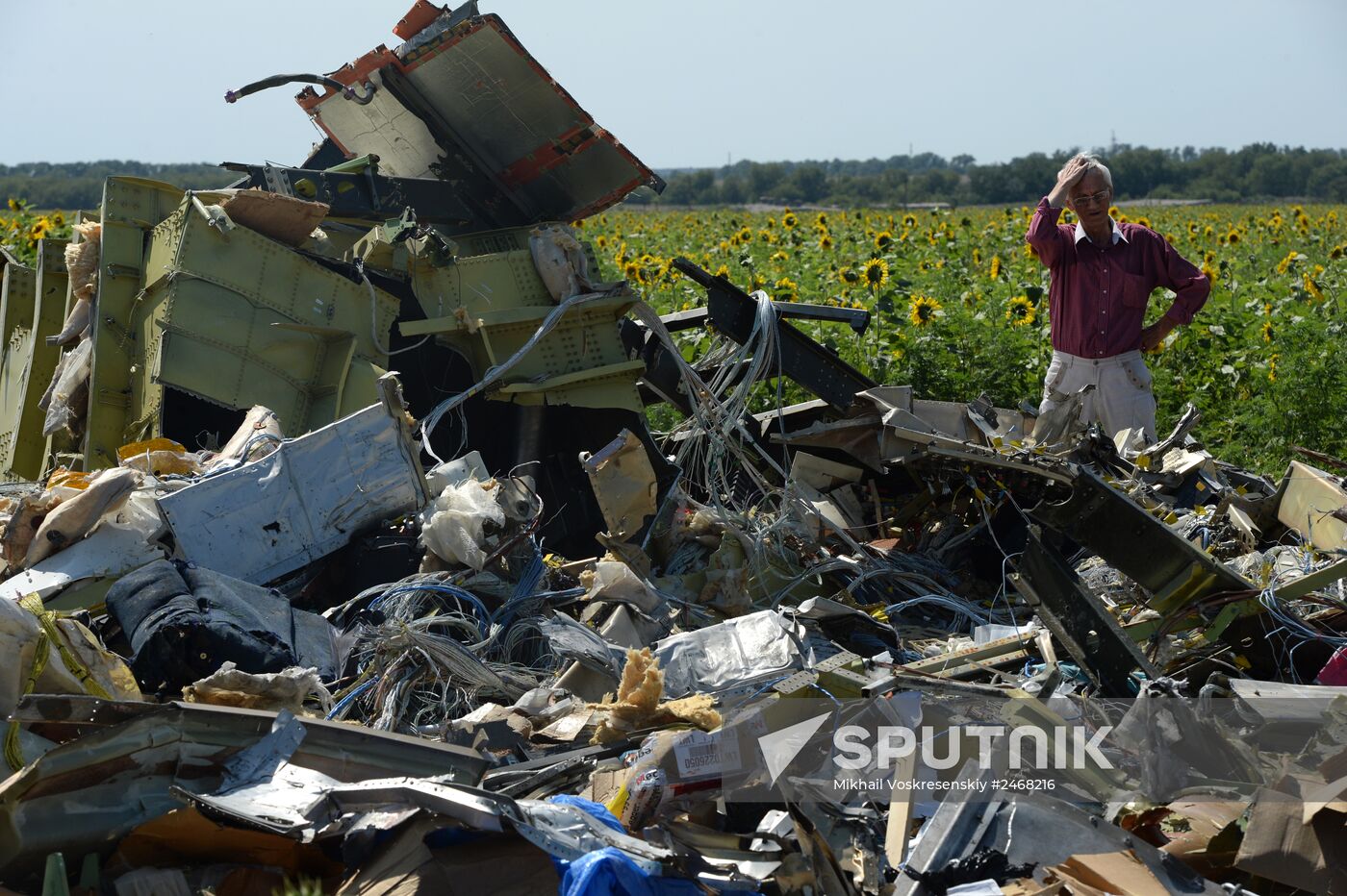 OSCE employees and experts work at Malaysia Airlines Boeing 777 crash site