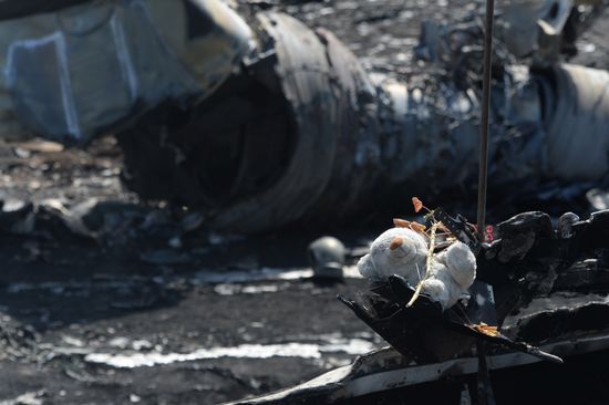 OSCE employees and experts work at Malaysia Airlines Boeing 777 crash site
