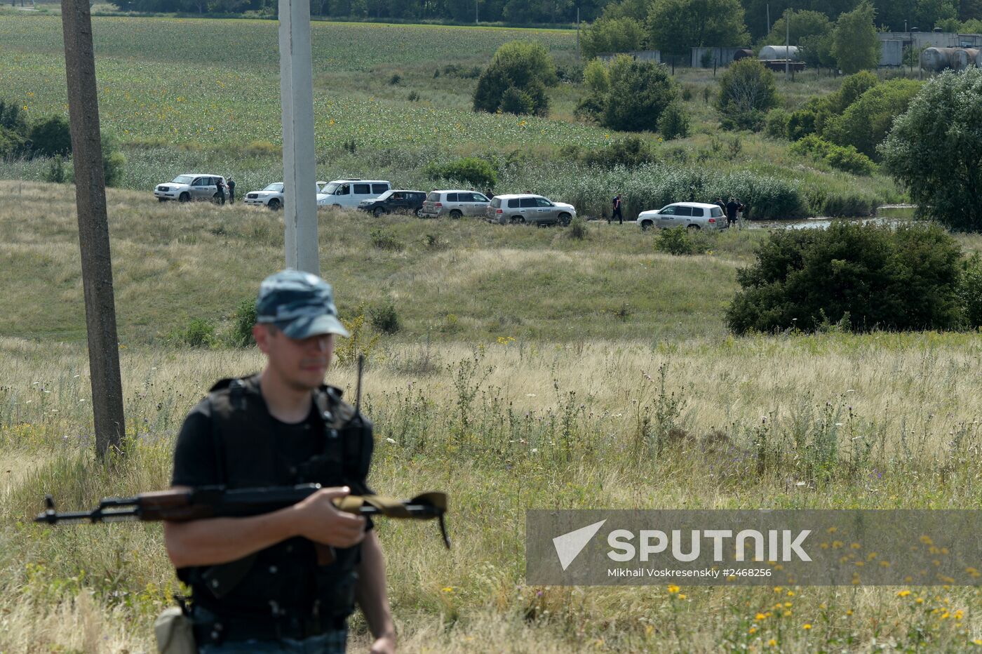 OSCE employees and experts work at Malaysia Airlines Boeing 777 crash site