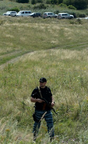 OSCE employees and experts work at Malaysia Airlines Boeing 777 crash site