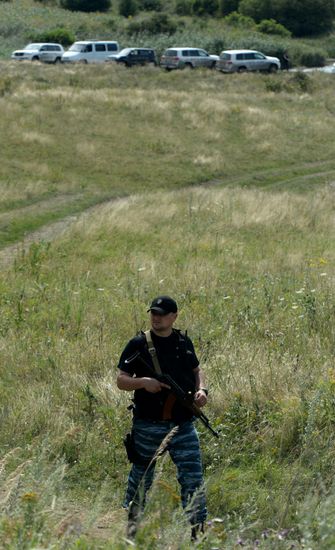 OSCE employees and experts work at Malaysia Airlines Boeing 777 crash site