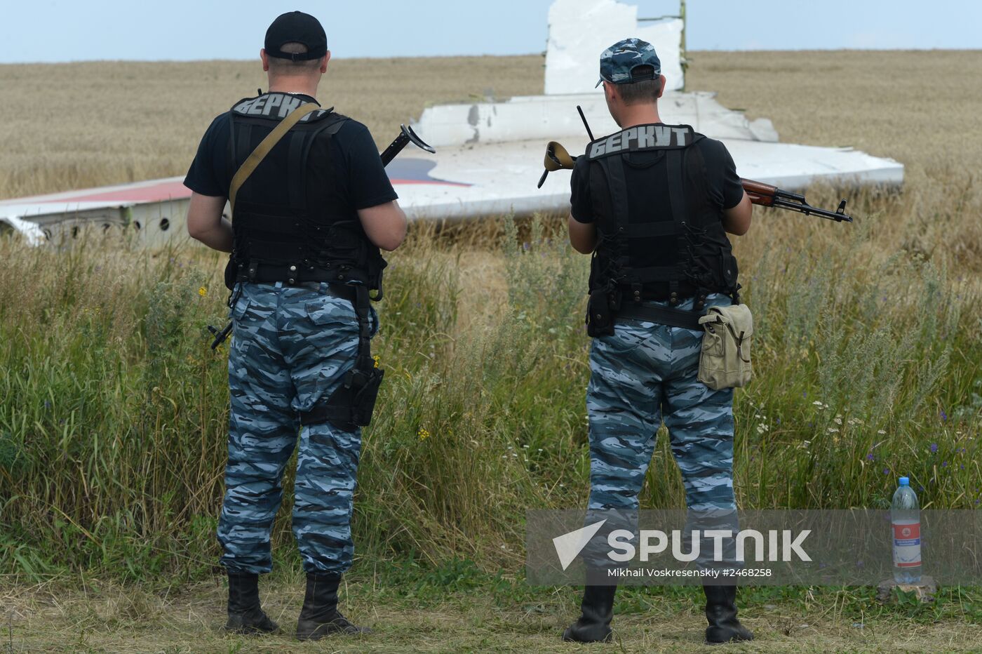 OSCE employees and experts work at Malaysia Airlines Boeing 777 crash site