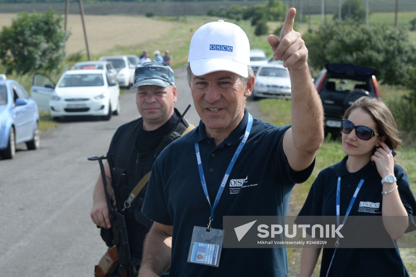 OSCE employees and experts work at Malaysia Airlines Boeing 777 crash site