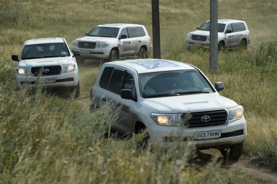OSCE employees and experts work at Malaysia Airlines Boeing 777 crash site