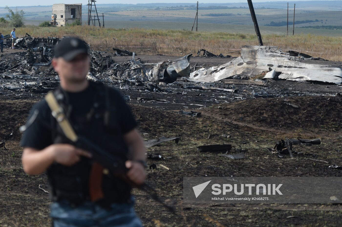 OSCE employees and experts work at Malaysia Airlines Boeing 777 crash site