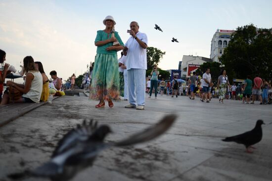 Tourist season in Yalta