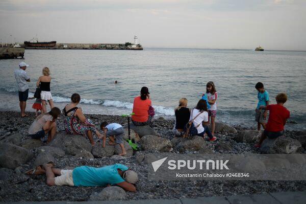 Tourist season in Yalta