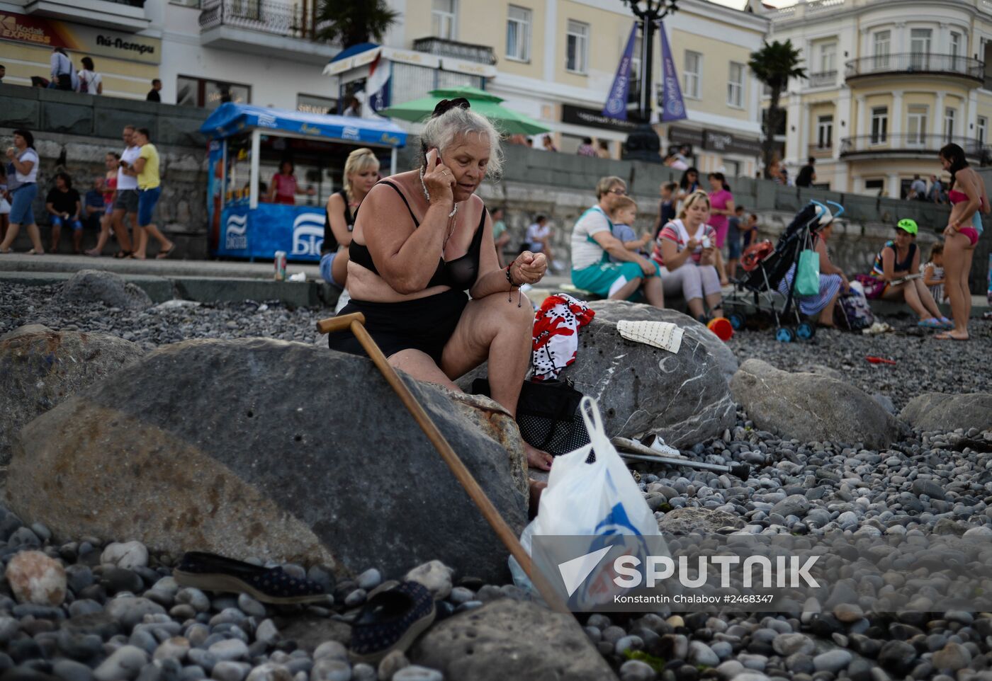 Tourist season in Yalta
