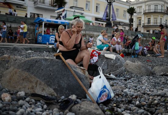 Tourist season in Yalta