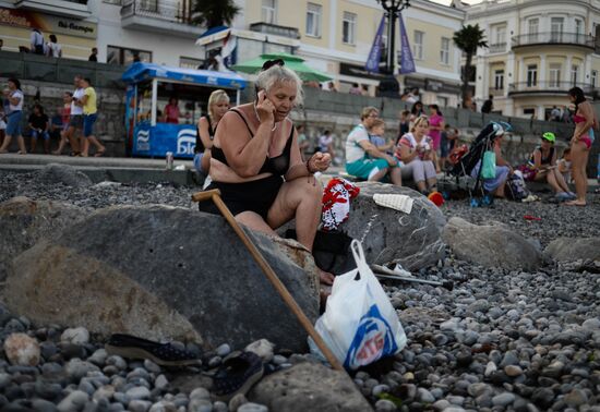 Tourist season in Yalta