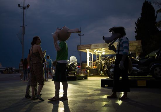 Tourist season in Yalta