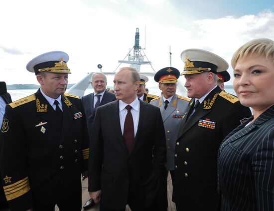 Vladimir Putin visits Severomorsk