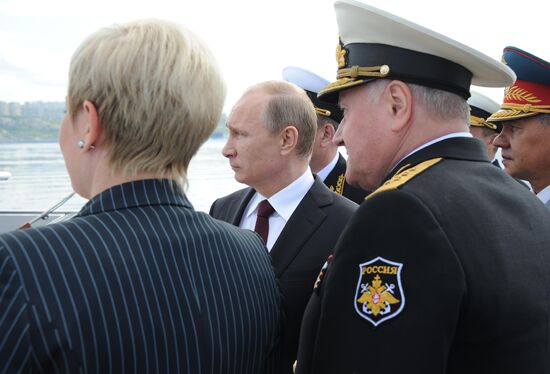 Vladimir Putin visits Severomorsk