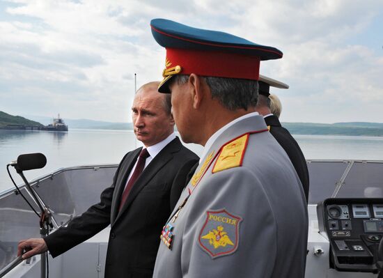 Vladimir Putin visits Severomorsk