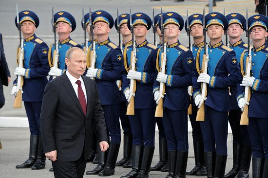 Vladimir Putin visits Severomorsk