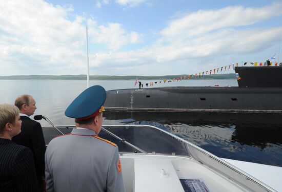 Vladimir Putin visits Severomorsk