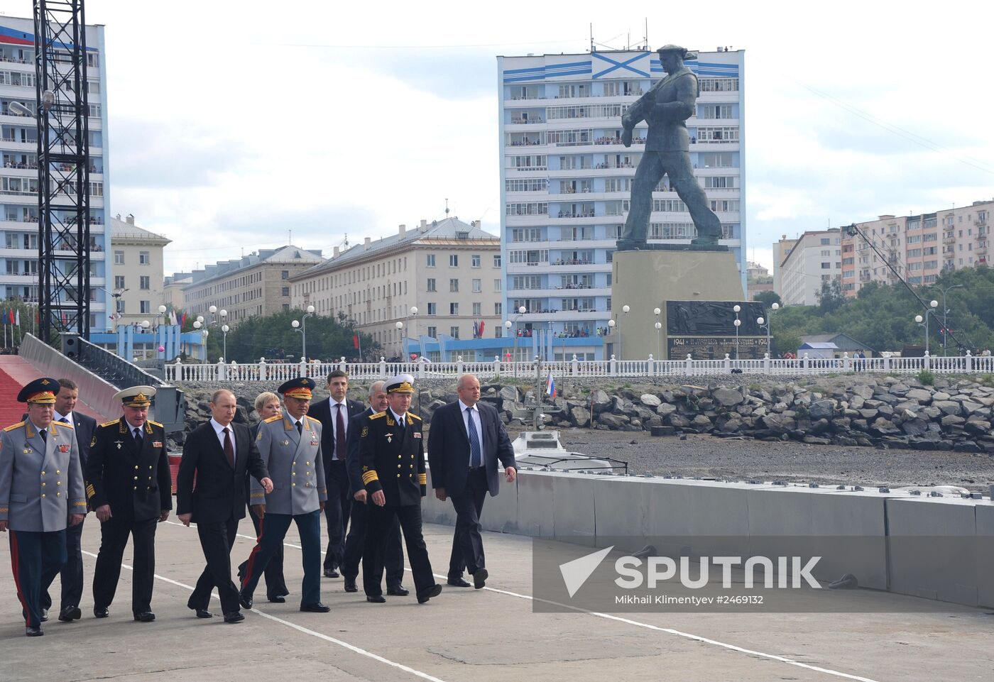 Vladimir Putin visits Severomorsk