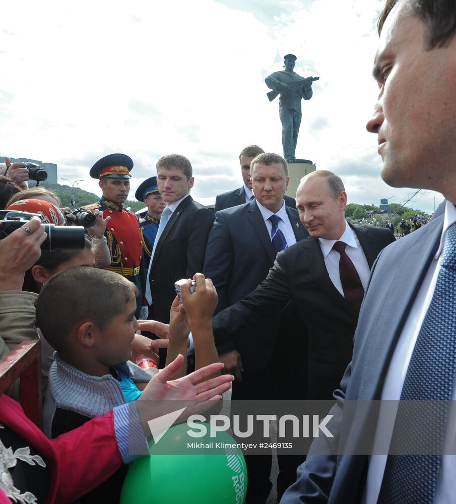 Vladimir Putin visits Severomorsk