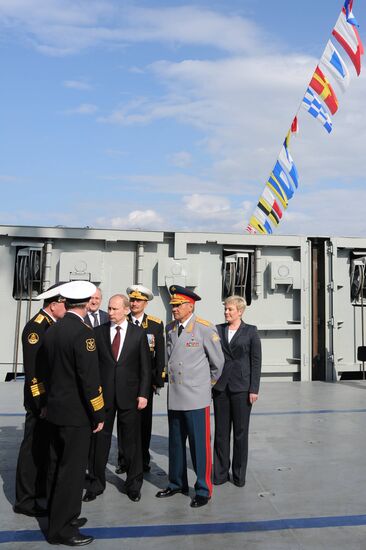 Vladimir Putin visits Severomorsk