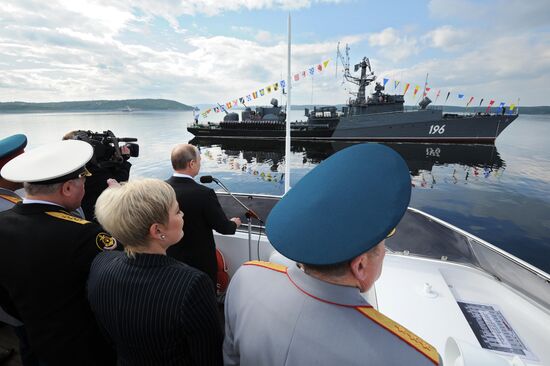 Vladimir Putin visits Severomorsk